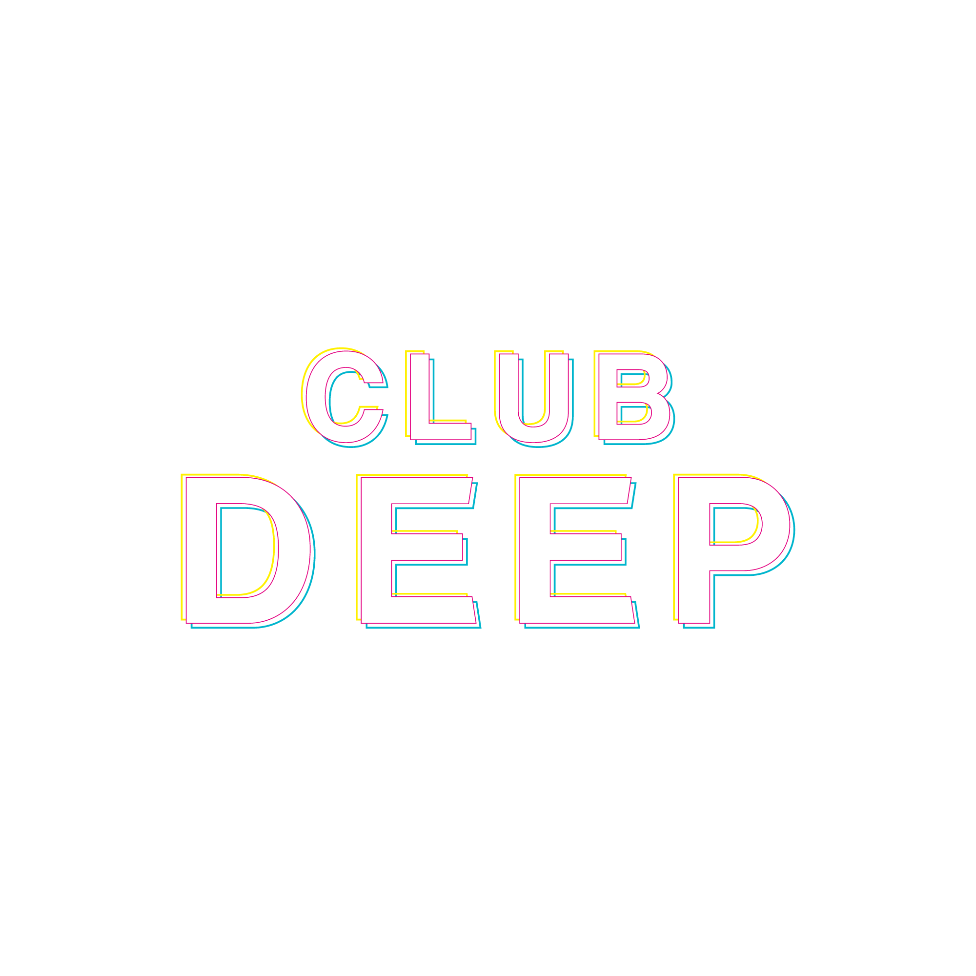 モーション画像の上にのるCLUB DEEPのロゴ