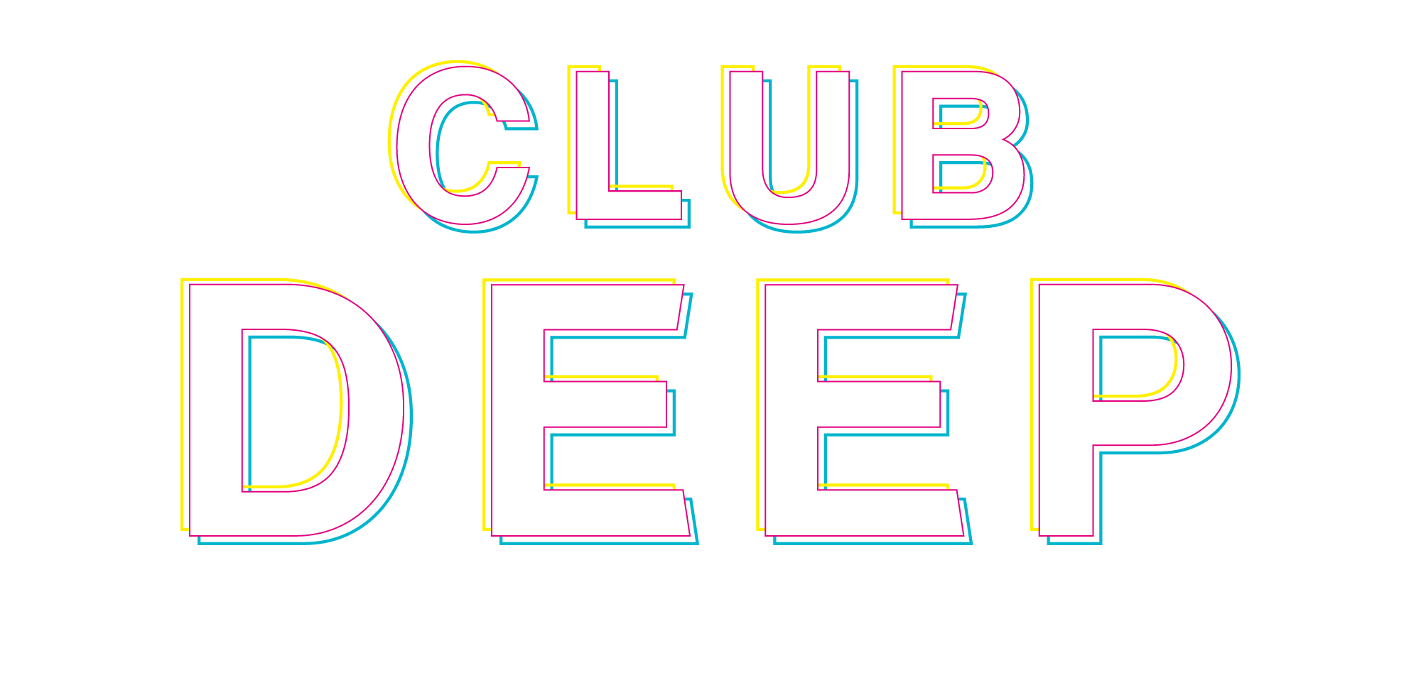 CLUB DEEPのフッターロゴ